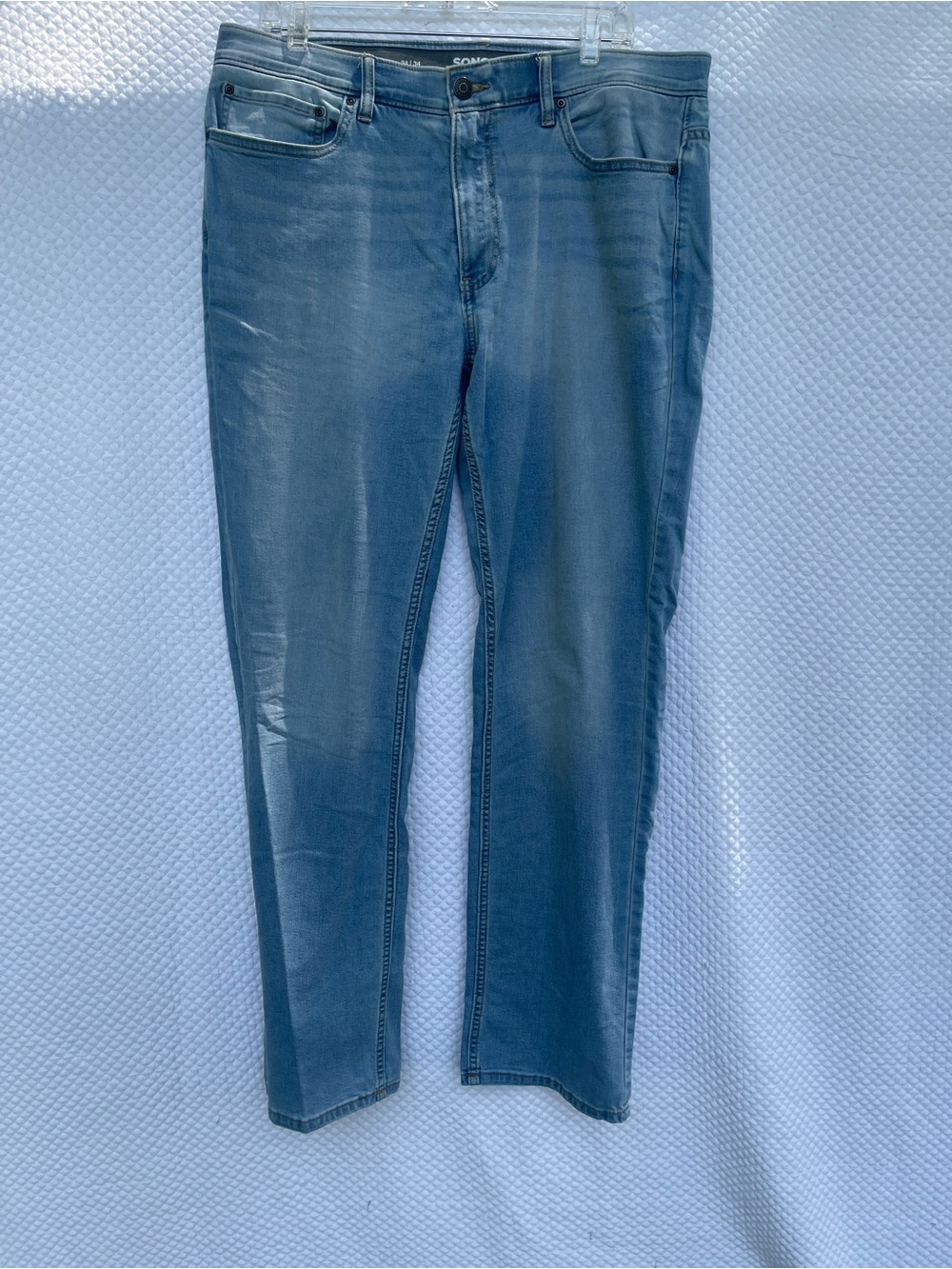 Sonoma Goods For Life Flexwear Men’s Jeans 34x34 Straight Fit Light Wash Stretch